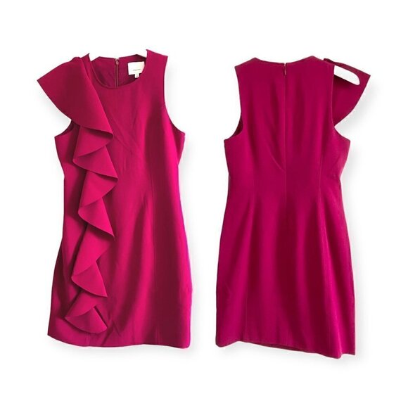 NWT Cinq A Sept Kimberlin Sleeveless Crepe Ruffle Mini Dress, size 10 - Picture 14 of 14